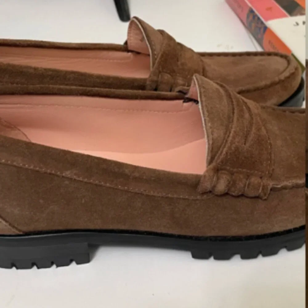 J. Crew Winona Lug Sole Penny Loafers in Toffee Size 9 - Picture 6 of 11